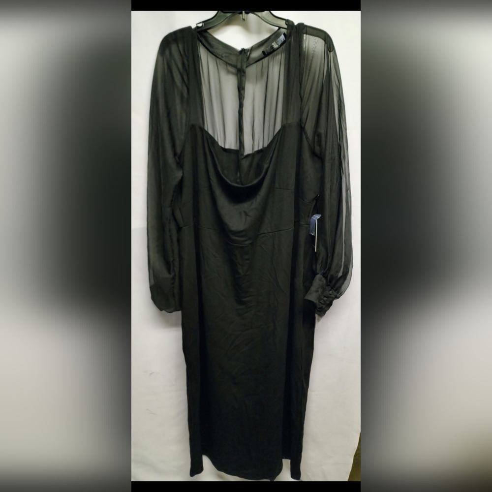 Eloquii Bolero Column Dress. New. Sz 26/28. Black - Picture 7 of 7